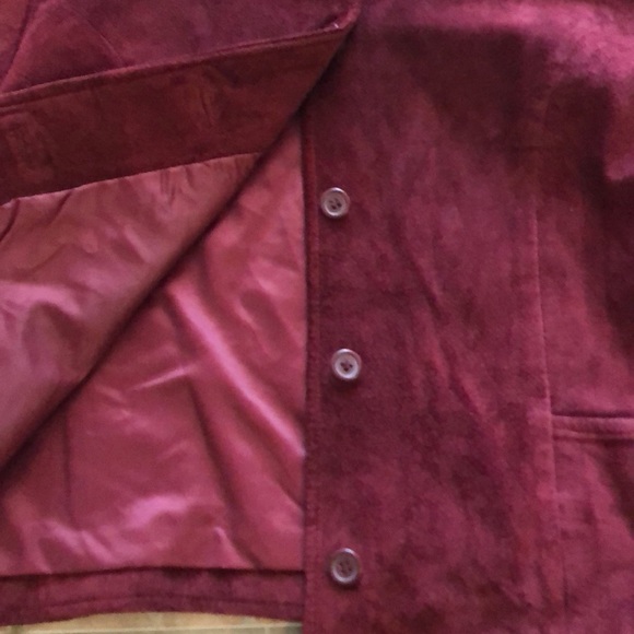 Dark red felt jacket - Picture 2 of 5